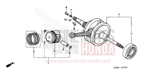 CRANKSHAFT/PISTON (NSS2501/NSS250A) NSS2501 de 2001